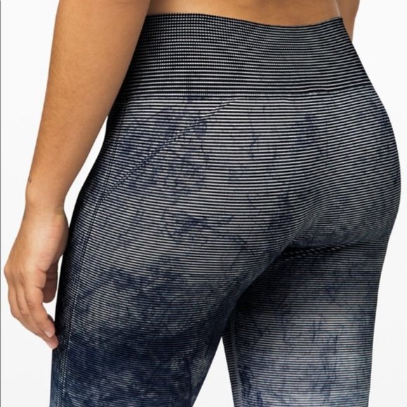 Lululemon Seamless Ebb to Train Tight Women's Size 6 Luna Wash Ombre Tie Dye - Picture 2 of 12